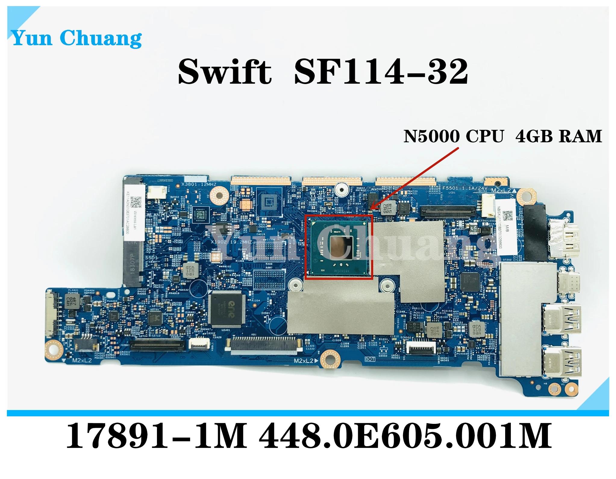 Acer Swift SF114-32 14 ġ Ʈ   N5000 CPU 4G RAM NBGXU11003 NB.GXU11.003 17891-1M 448.0E605.001M